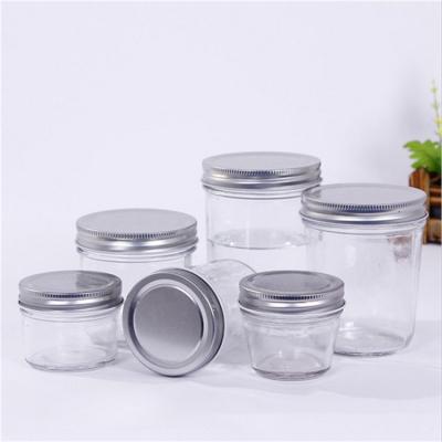 China Wholesale 250ml Custom Freshness Preservation Custom Small Empty Cheap Glass Jars 250ml Screw Lid For Jam for sale