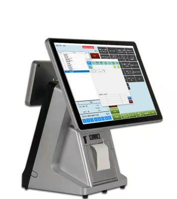 China Option Top Selling 15.6” + 11.6” Pos System All-in-One Touch Screen Android Cashier Ordering Systems for sale