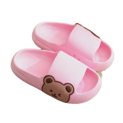 China 2022 summer indoor household new wholesale and outdoor children's bear sandals and waterproof slippers cartoon boys and girls baby slippers for sale