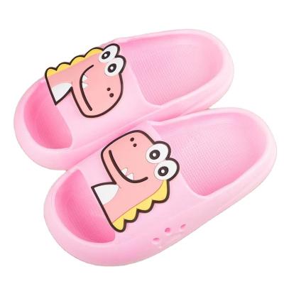 China Non-slip sandals and slippers boys and girls summer cartoon slippers 2022 new waterproof children's cute dinosaur indoor home soft bottom for sale