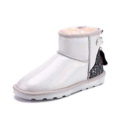 China Cushioning Popular Products Cushioning Thermal High Quality Sheepskin Material Snow Boots For Women for sale