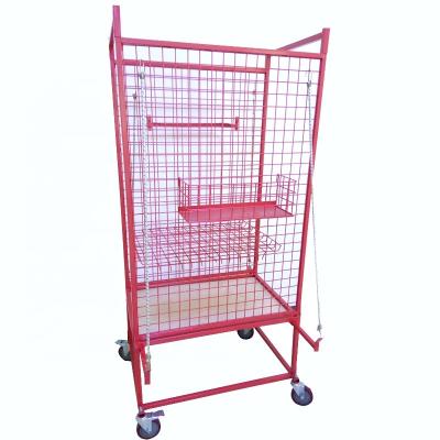 China Easy Movable Easy Movable Powder Coating Auto Body Shop Parts Carts for sale