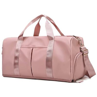 China High quality waterproof travel bag weekend duffle pink suitable for women and men swimming sports travel gym bag for sale