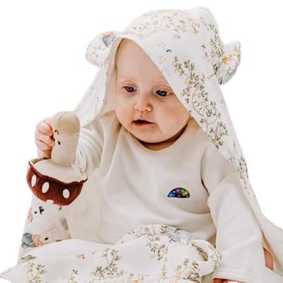 China Breathable China Wholesale Newborn Receiving Swaddle Blanket 70% Bamboo 30% Cotton Organic Cotton Baby Muslin Swaddle Blankets Wraps for sale