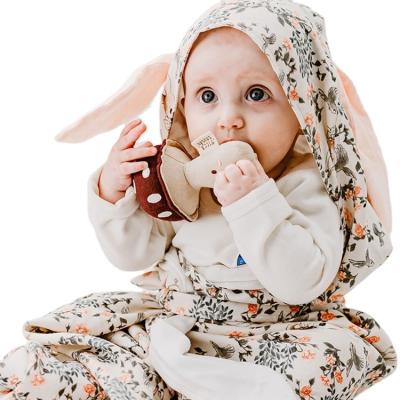 China Breathable China Wholesale Newborn Receiving Swaddle Blanket 70% Bamboo 30% Cotton Organic Cotton Baby Muslin Swaddle Blankets Wraps for sale