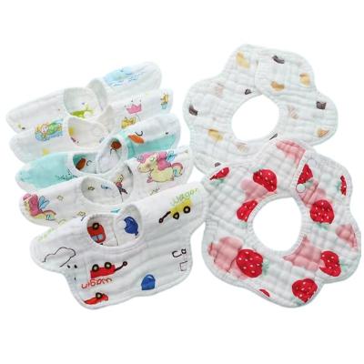 China Washable china wholesale bandana bibs cotton short cotton baby bibs muslin bibcotton baby bibs for sale