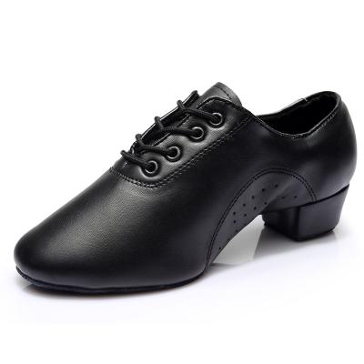 China PU Boys Latin Salsa Dance Shoes Performance PU Leather Shoes Pedal Rhythm Dance Latin Waltz Sneakers for sale