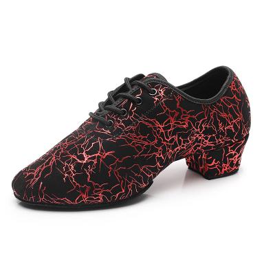 China Good Quality Professional Dancer Shoes New Suede Ladies Latin Dance Shoes Soft Sole Practice Shoes Modern Ballroom Dance Shoes Women for sale