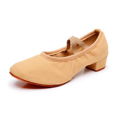 China Good Quality Professional Dancer Shoes Lace Up Elastic Opening Wholesale Jazz Dance Shoes For Girls And Boys Stretch Canvas Slip On Tan Jazz Shoe For Kids And Toddlers for sale