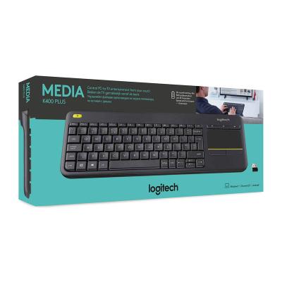 China Logitech Wireless K400 Plus OriginalTouchpad Mini Unifying Keyboard 2.4G Gaming Laptop PC Wireless Gamer Receiver for sale