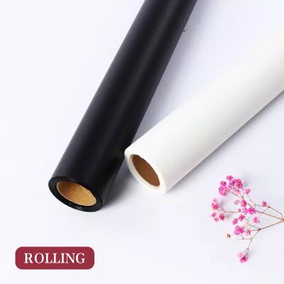 China Waterproof 60CM*20M Decoration Fresh Cut Flowers Packing Kraft Paper Solid Color Roll for sale