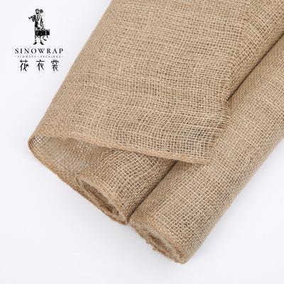 China Home Decor Wedding Party Rustic Decor Christmas Gift Wrap 50G 300mm Width Jute Burlap Ribbon Waterproof Natural Hessian Vintage Rolls for sale