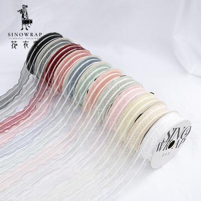 China Printed Fashion 25mm Wide Mesh Multi Cindy Color Decorative Gift Ribbon for sale