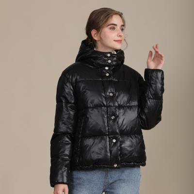 China 1020 Anti-wrinkle Fashion Woman Winter Jacket Coat With Zipper Quilted Cotton Coats for sale