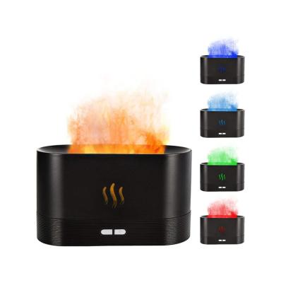 China Household Best Seller on Amazon Colorful Flame Aroma Diffuser Fire Humidifier, Upgraded 7 Flame Colors Quiet Essential Oil Diffuser for sale