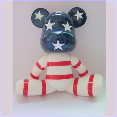 China Shenzhen 7 inches (18 cm ) THE US FLAG fashion momo bear gloomy bear promition gifts toy for sale