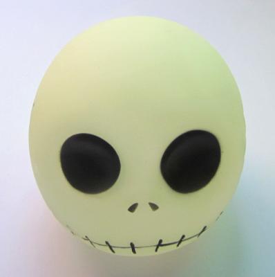 China PVC death head money bank， zombie rubber piggy bank gifts toys for collection for sale