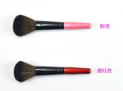 China Colorful Angled Top Makeup Brush Power Foundation Blush Concealer Contour Blending Highlight Cheek Brush Beauty Tool for sale