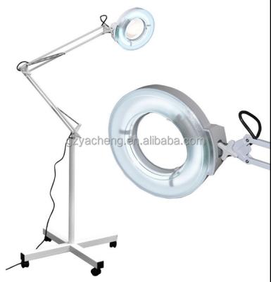 China Hair Removal Lamp Magnifying Standing Type 3.5X Or 5X White And Black Color Beauty Machine for sale