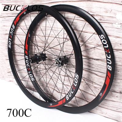 China Road Bikes OEM/ODM 700c Wheelset Carbon Hub Road Bike Wheelset 130*10mm 100*9mm Road Bicycle Wheels Rim With Quick Release Bike Accessories for sale