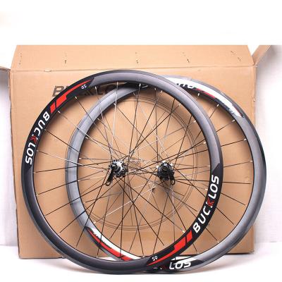 China Road Bikes OEM/ODM Carbon Bicycle Wheelset 700c Road Bike Wheels Front Rear Racing Wheelset For 8/9/10/11s Anvil Disc Brake Cassette for sale