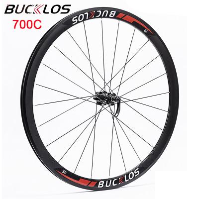 China Road Bikes OEM/ODM Carbon Hub 700c Wheelset 130*10mm 100*9mm Road Bike Wheelset 7/8/9/10/11speed Road Bicycle Wheels Rim With Quick Release for sale