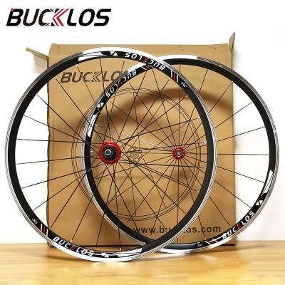 China Road Bikes OEM/ODM Rim Aluminum Alloy Bike Wheel Road Bike Wheelset 7/8/9/10/11Speed ​​700C Bicycle Wheels Set Fit V Brake Quick Release for sale