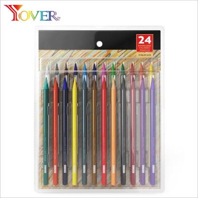 China 24pcs Colored Pencil Woodless Graphite Pencil Set Woodless for sale