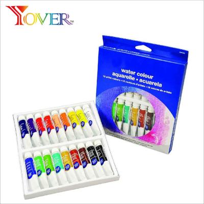 China Hot Sale 18pcs 12ml Alu Tube Non-Toxic Watercolor Paint for sale