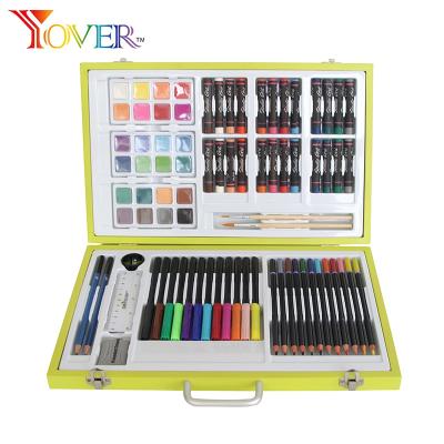 China 82pcs Non-Toxic Art Set for Kids Wooden Box for sale