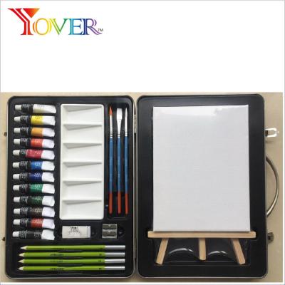 China 25pcs non-toxic Tin Box Acrylic Painting Set for sale