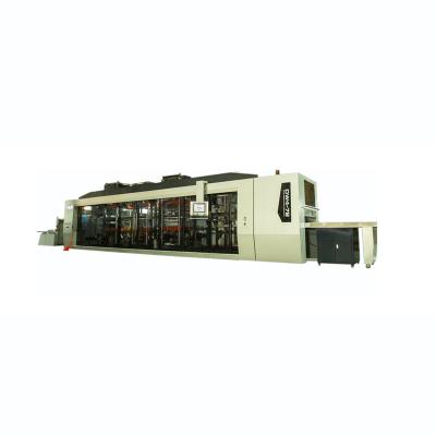 China A set of equipment can complete a complete sheet small pp Thermoforming process plastic manufacturing machine supplier for sale