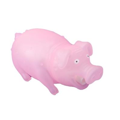 China Chridren Toys Pink Blue Green Electronic Rubber Toy Pig Pet Pig With Sound Affordable Price Good And Bright Quality for sale