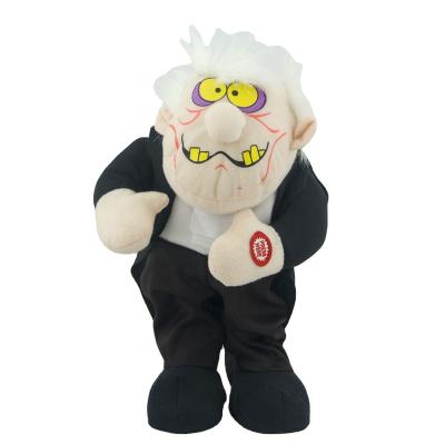 China Sing to talk dance the hot sale electric hunchback plush toys old man elderly housekeeper singing and dancing smile children's toy for sale