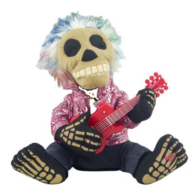 China Entertainment Toys Wholesale Electric Skeleton Ghost Mouth Halloween Gifts Plush Singing Guitar Swing Moving Instant Funny Creative Toys for sale