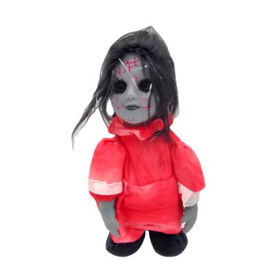 China Funny Electric Stuffed Animal Toys Christmas Walking Ghost Halloween Music Dance Alert Flash Ride Toys for sale