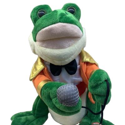 China High Quality Toy Creative Doll Take The Music Dancing Plush Toy Electric Microphone Sing Karaoke Monkey Funny Toy Gift for sale