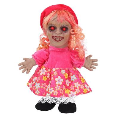 China Creative Halloween Male Toy Haunted House Walking Luminous Electric Sound Decoration Luminous Sound Music Ghost and Female Ghost Doll Male Walking Decoration for sale