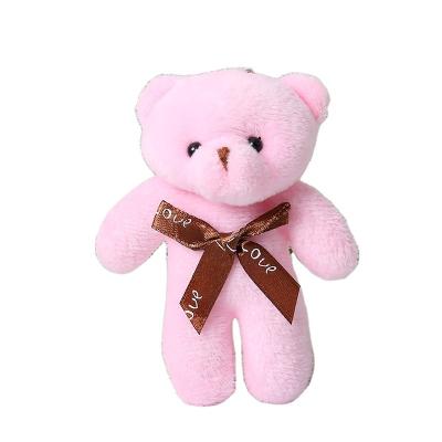 China High Quality Bear Car or Bag Plush Bow Tie Bear Doll One Piece Gift Key Chain Teddy Pendant Toy for sale