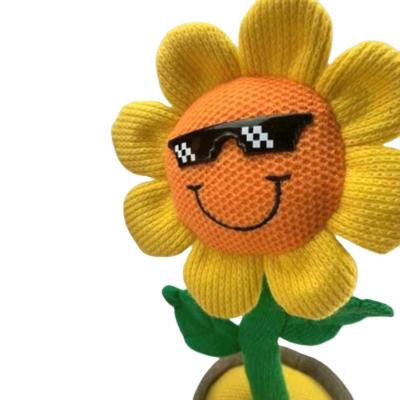 China New Music Fasion Music Plush Flower Style Children's Plush Toys Electric Sunflower Music Singer And Dancing Toy Set for sale