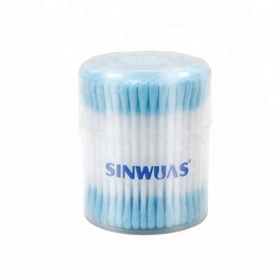 China OEM Round Multicolor Design Box Cleaning Reliable Sealing Natural Wholesale Plastic Cotton Swab for sale