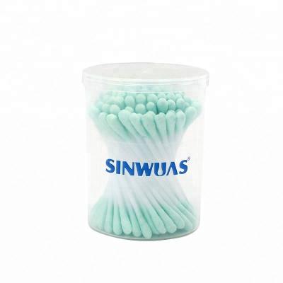 China Hot Selling Natural Plastic Cotton Swab Cleaning Stick Double Head Design for sale