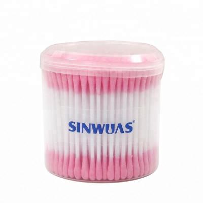 China Hot Selling Brilliant Cotton Buds Cleaning Round Transparent Packing Box Safety Manufacturers for sale