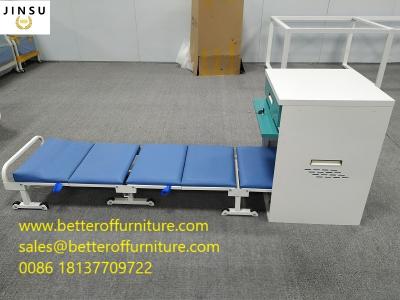 China New Design Folding Bed Single Person Carrying 200kg With 6pcs Cushion PU Surface L2100XW530XH190mm for sale