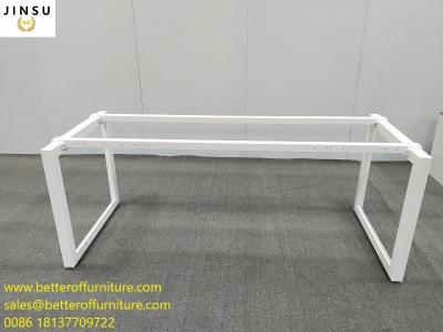 China Office Desk Steel Frame Wooden Top Combination Office Workstation OEM design for sale