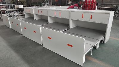 China Student Use Rest Steel Cabinet With Folding Bed white color No need assembly for sale