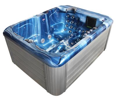 China Newest Freestanding High Quality Hot Tub For 3 Person Outdoor Hot Sale Massage Tub for sale