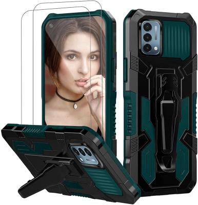 China Plastic TPU Phone Case For OnePlus Nord N200 5G Car Mount With Kickstand Protective Shockproof Cover for sale