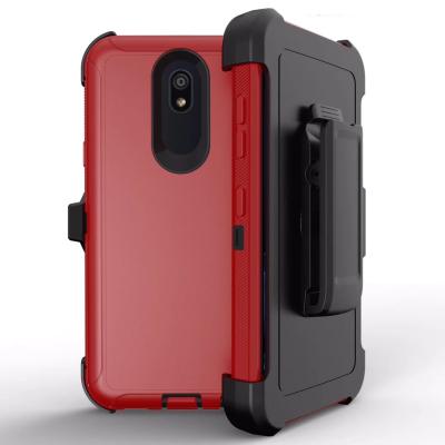 China Plastic TPU Defender Phone Case For Alcatel 3V 2019 With Belt Clip Holster Military Grade Cover Shockproof Build In Screen Protector for sale