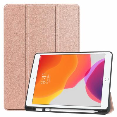 China Wake Auto Sleep Smart Shake For iPad Pro 11 2020 2018 Stand Wake Auto Sleep Back Covers Triple Slim Hard PU Leather Protective Shell for sale